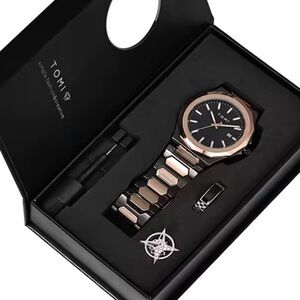 Black Rose Gold Men's Watch